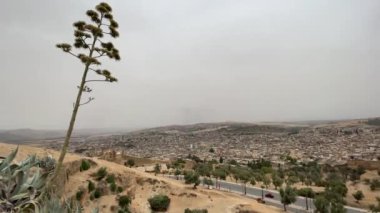 Fez 'in eski Medine' si üzerine panoramik manzara