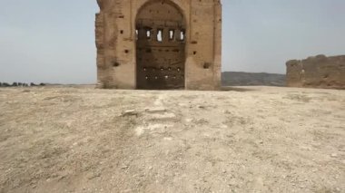 Eski Fez Medina üzerinde panoramik manzaralı merinid mezar