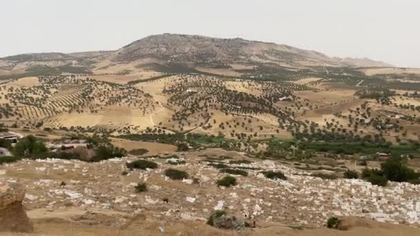 Цвинтар Поблизу Меринідів Старій Медині Феса — стокове відео
