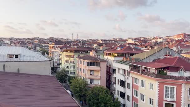 伊斯坦布尔老城上空的空中景观 — 图库视频影像