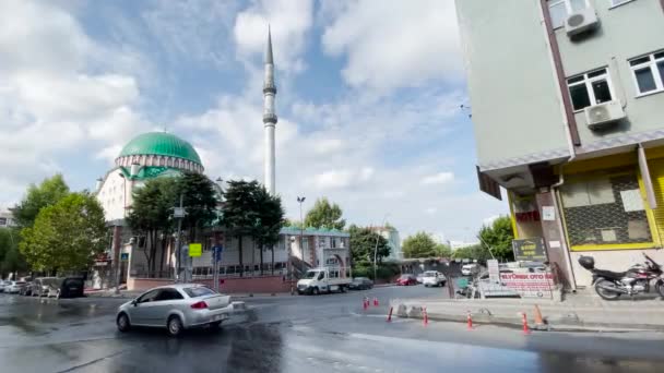 Mezquita Yenibosna Akemsettin Estambul — Vídeos de Stock