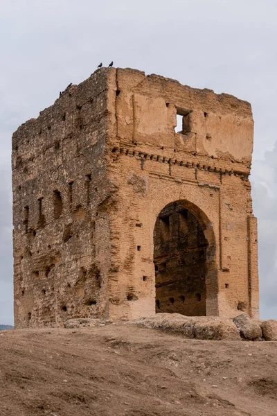 Tumba Meriní Con Vista Panorámica Sobre Antigua Medina Fez —  Fotos de Stock