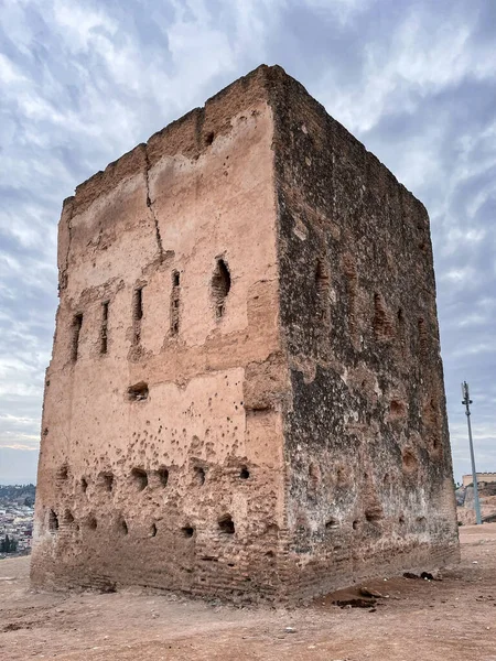Merinidische Tombe Met Panoramisch Uitzicht Oude Medina Van Fes — Stockfoto