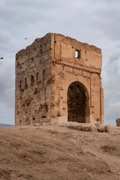 Tumba Meriní Con Vista Panorámica Sobre Antigua Medina Fez —  Fotos de Stock