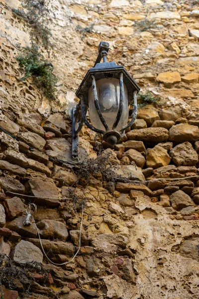 Vieille Lampe Traditionnelle Suspendue Dans Les Rues Asilah — Photo
