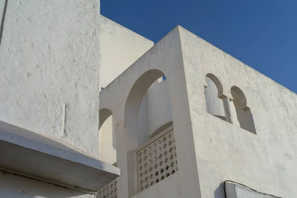Białe Umyte Budynki Starej Medynie Assilah — Zdjęcie stockowe