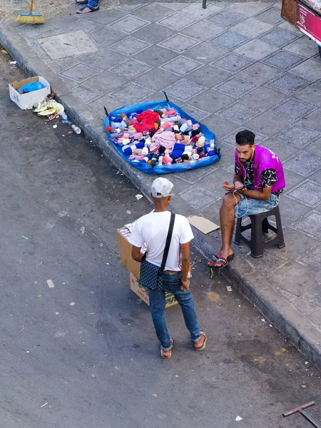 Marroquí Hablando Mercado Callejero — Foto de Stock