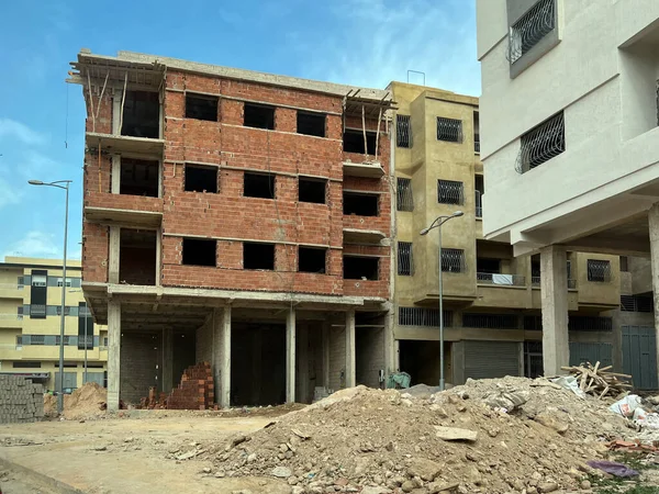 Construção Residencial Construção África — Fotografia de Stock