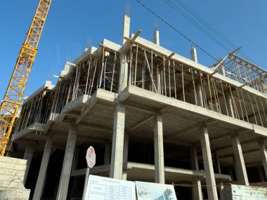 Afrika 'da inşaat halindeki konut binası