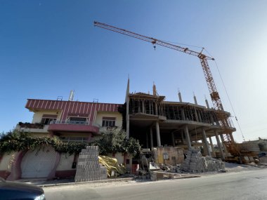 Afrika 'da inşaat halindeki konut binası