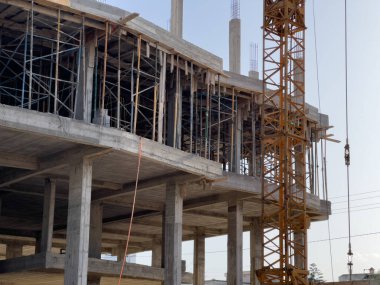Afrika 'da inşaat halindeki konut binası