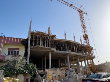 Afrika 'da inşaat halindeki konut binası