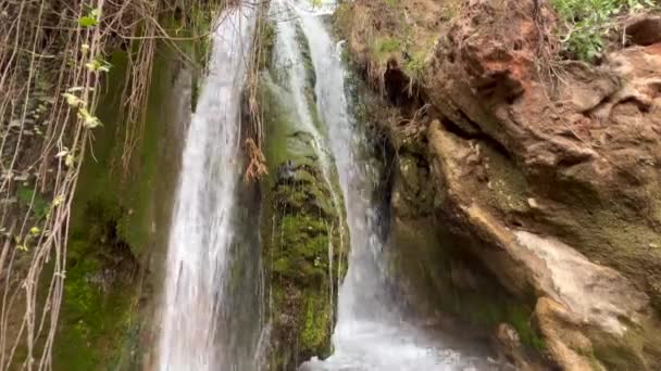 Schöner Wasserfall Wald — Stockvideo