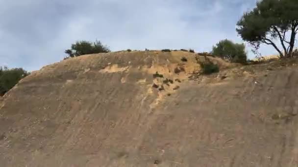 Vista Ventana Del Coche Sobre Una Escena Rural Durante Viaje — Vídeo de stock