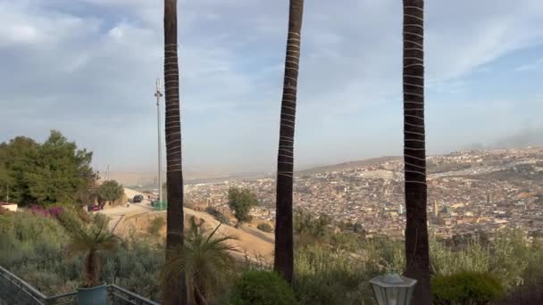 Vista Panorâmica Sobre Antiga Medina Fes — Vídeo de Stock