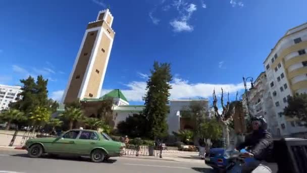 Yoldaki Hareket Halindeki Arabanın Yan Camından Bak — Stok video