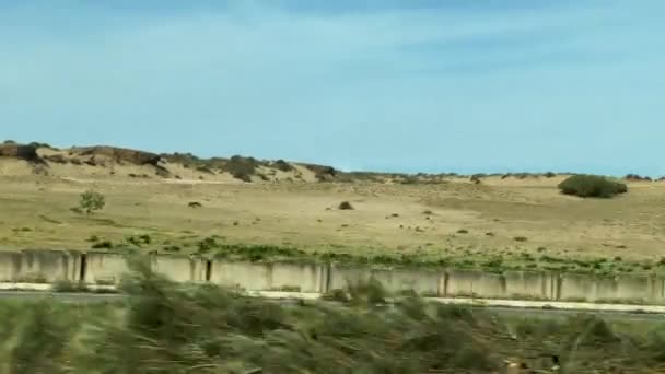 乡村景色下的车窗景观 — 图库视频影像