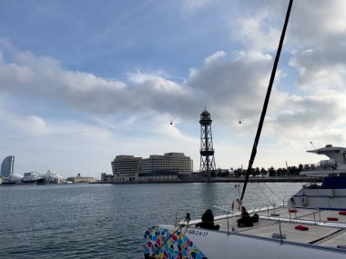 Barcelona 'daki Rambla de mar limanı