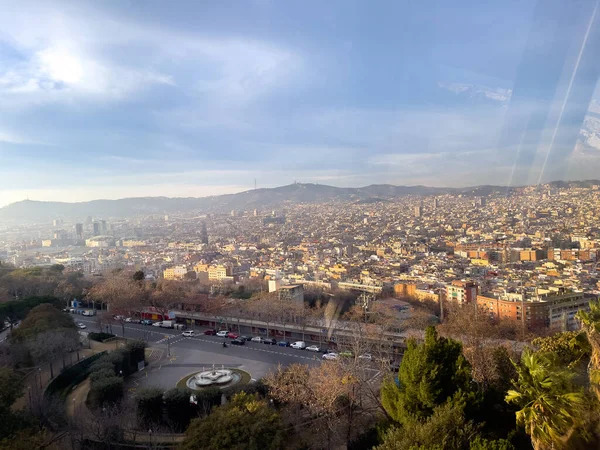 Вид Місто Барселону — стокове фото