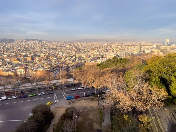 Вид Місто Барселону — стокове фото