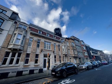 Brüksel 'deki tren pansiyonunun dışı.