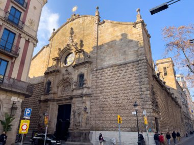 Barcelona 'daki Betlem Kilisesi' nin dışı.