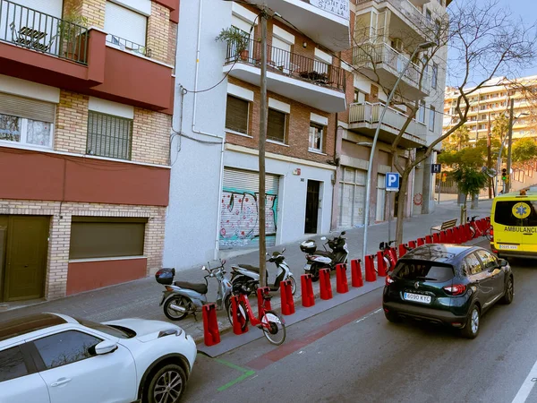 Busrundfahrt Über Die Straßen Von Barcelona — Stockfoto