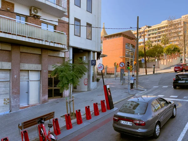 Vista Del Autobús Turístico Sobre Las Calles Barcelona —  Fotos de Stock