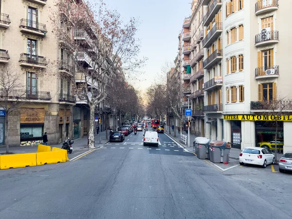 Coches Conducción Carretera Barcelona —  Fotos de Stock