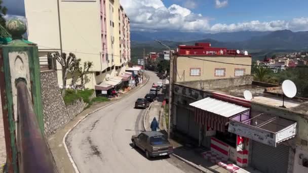 Vista Aérea Una Carretera Campo — Vídeo de stock