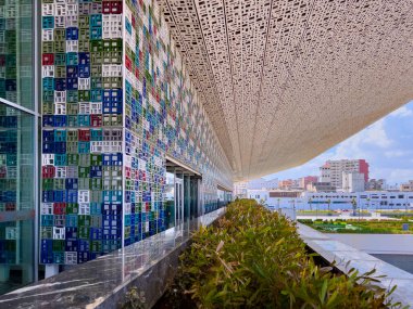 Casa voyageurs tren istasyonunun modern işareti.