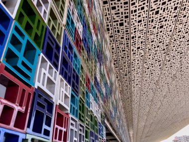 Casa voyageurs tren istasyonunun modern işareti.