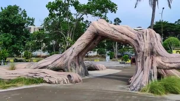Parque Público Vacío Yakarta — Vídeos de Stock