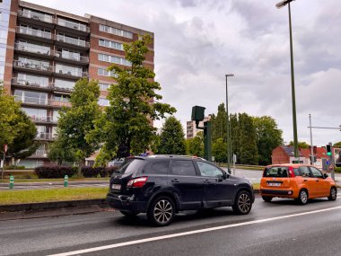 Brüksel 'de çok az araba yeşil ışıkta durdu
