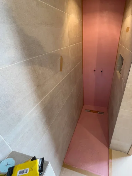 Renovación Cuarto Baño Moderno — Foto de Stock