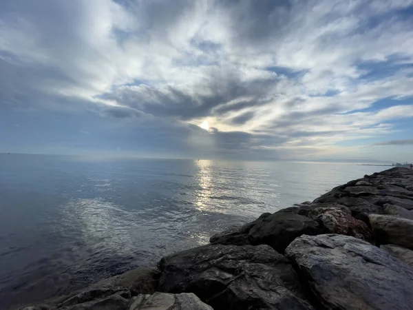 Beautiful Sunrise Reflection Sea — Foto de Stock