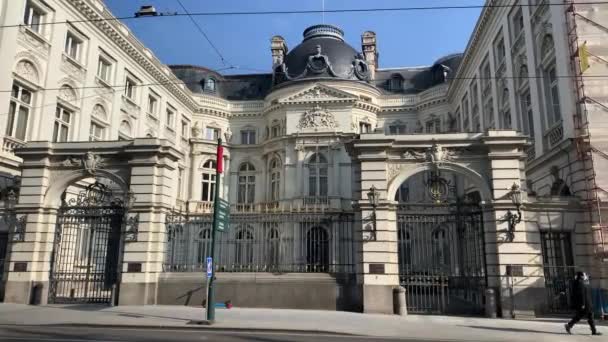 Der Königliche Palast Brüssel — Stockvideo
