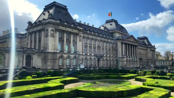 Exterior Royal Palace Bruxelles — Wideo stockowe