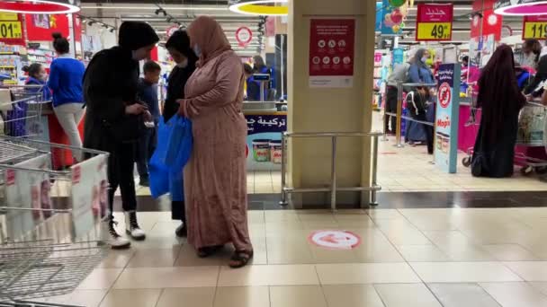 People Checking Out Supermarket — 图库视频影像