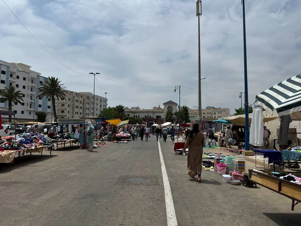 Fas 'ta ikinci el giysi pazarı