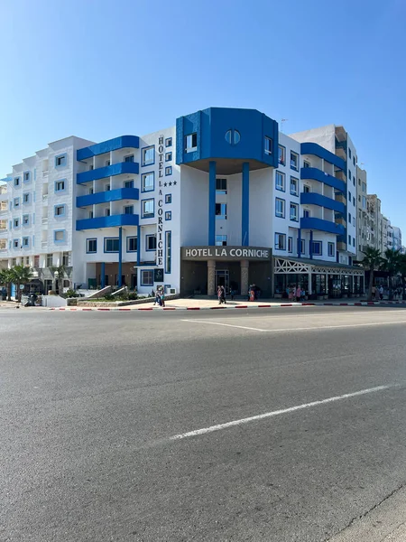 Exterior Hotel Corniche Fnideq — Stock Photo, Image