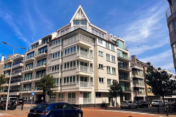 Exterior White Building Knokke Town Belgium — Photo