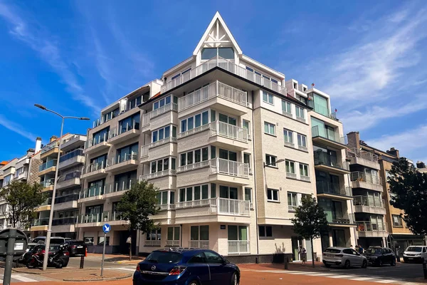 Exterior White Building Knokke Town Belgium — Photo