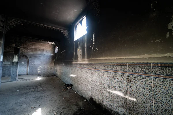 Interno Una Moschea Bruciata — Foto Stock
