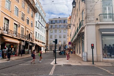 Lizbon 'da bir sokak manzarası