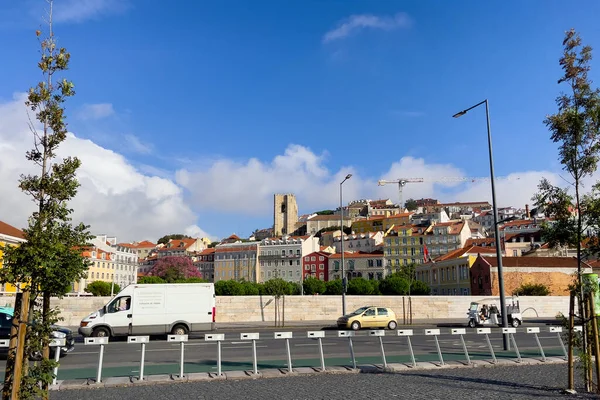 Prázdné Regály Města Kola Lisabonu — Stock fotografie