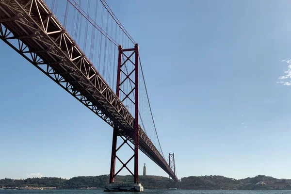 Γέφυρα Της 25Ης Απριλίου Στη Λισαβόνα — Φωτογραφία Αρχείου