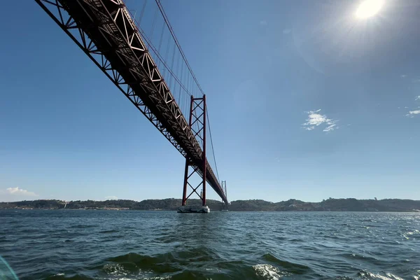 Γέφυρα Της 25Ης Απριλίου Στη Λισαβόνα — Φωτογραφία Αρχείου