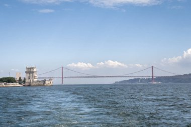 Lizbon üzerinde bir tur vapurundan görüntüler