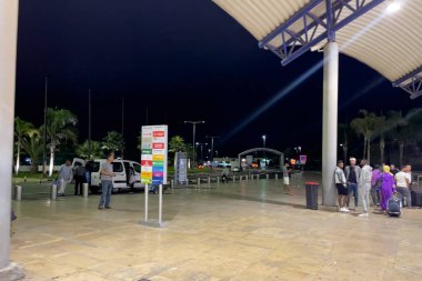 Muhammed V 'in Kazablanka' daki uluslararası havalimanının dışı.